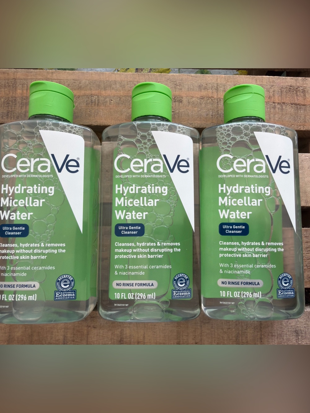 CeraVe Hydrating Micellar Water 10 fl oz 3-Pack Facial Cleanser
